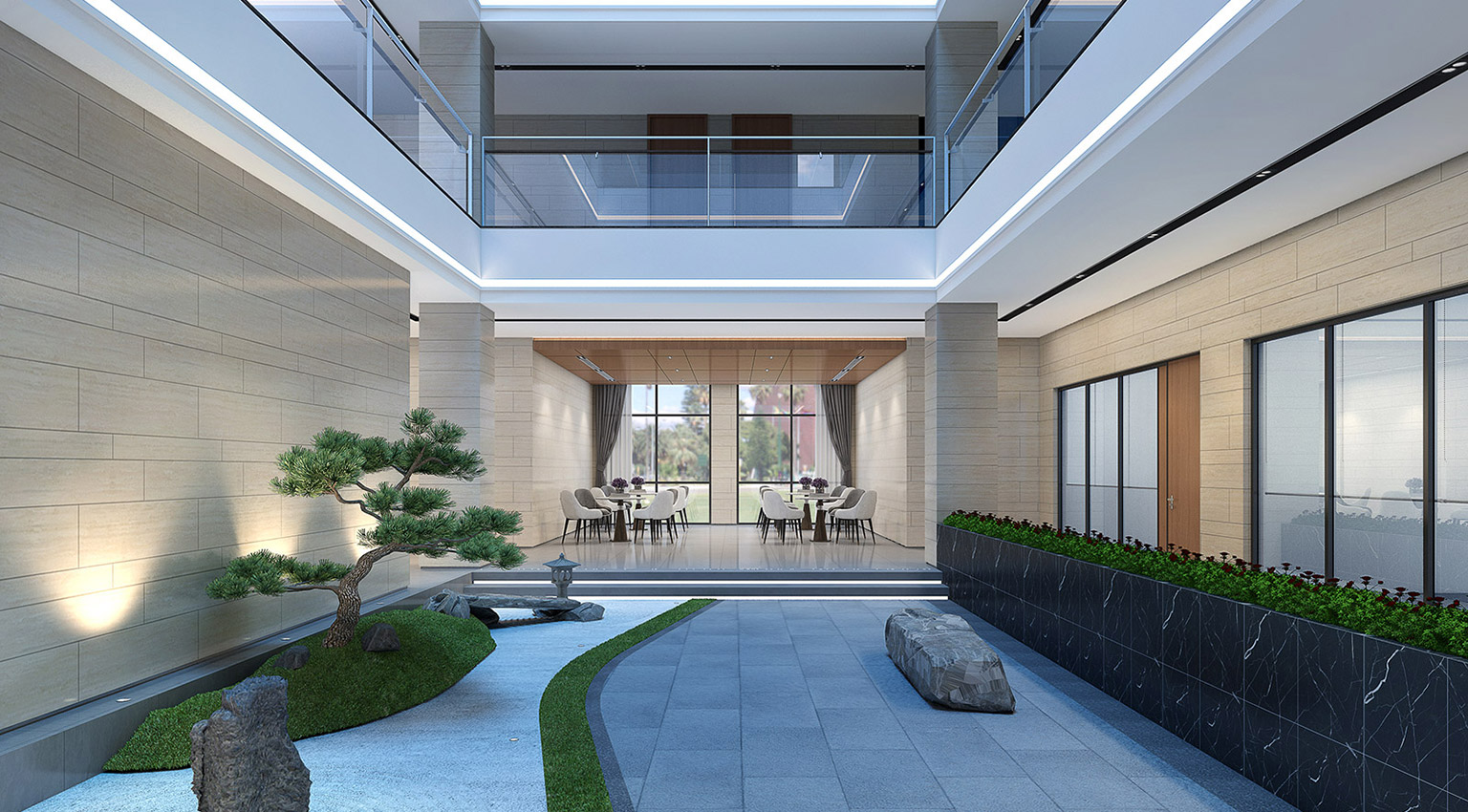 电子厂办公楼装修设计案例2